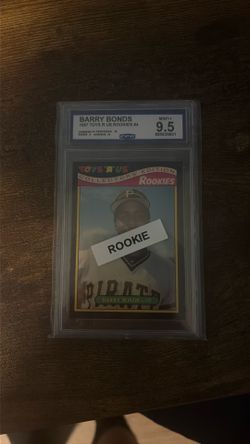 Barry Bonds Rookie Graded Card