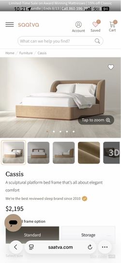 Saatva Cassis Queen Bed - Terra Vintage Velvet