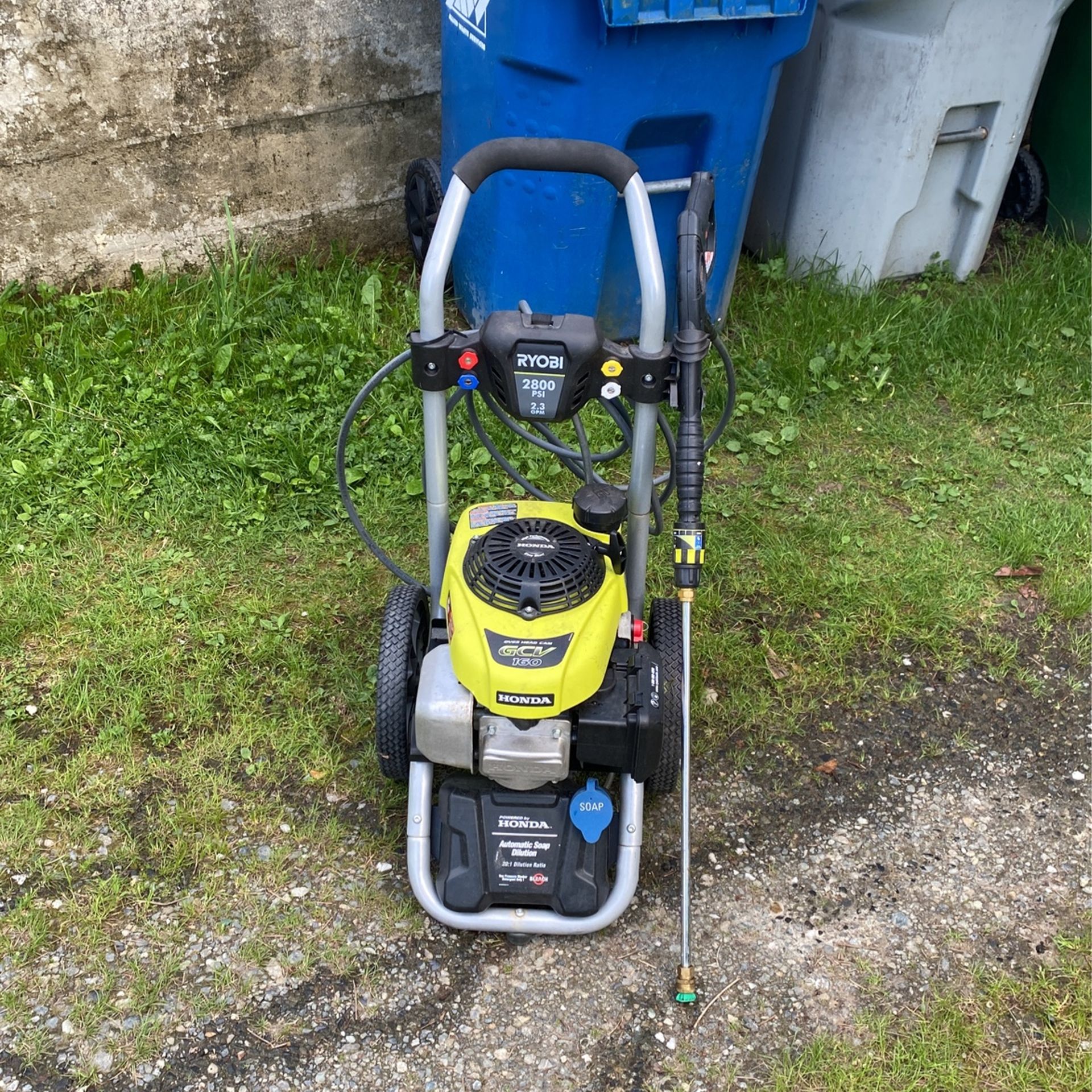 Like New Ryobi Gcv Honda Pressure Washer 2800 Psi 2.3 Gallons Per