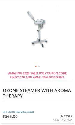 Aromatherapy facial steamer with stand