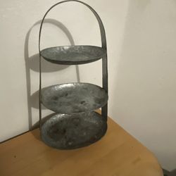 Galvanized 3 Tier Display 