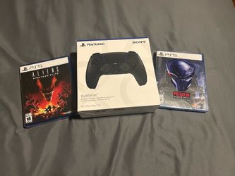PS5 Controller and Games Brand New