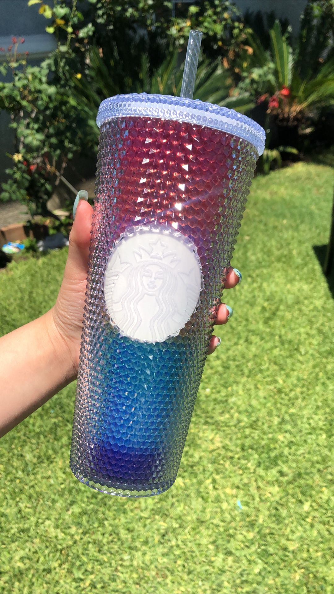 Starbucks Summer 2020 Limited Edition Rainbow Studded Tumbler Cup