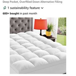 Elemuse Extra Thick Full Size Pillow Top Mattress Topper 