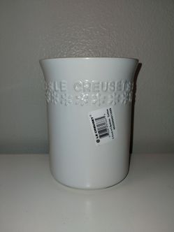 NEW Le Creuset Fleur  Collection Utensils Crock  (Cotton) 1L  *Only Crock*