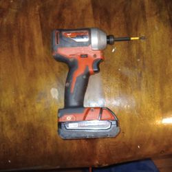 Milwaukee 18 Volt Brushless Driver With Two Batteries