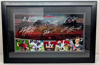 Framed Tampa Bay Buccaneers Super Bowl LV Champions Photo Collage