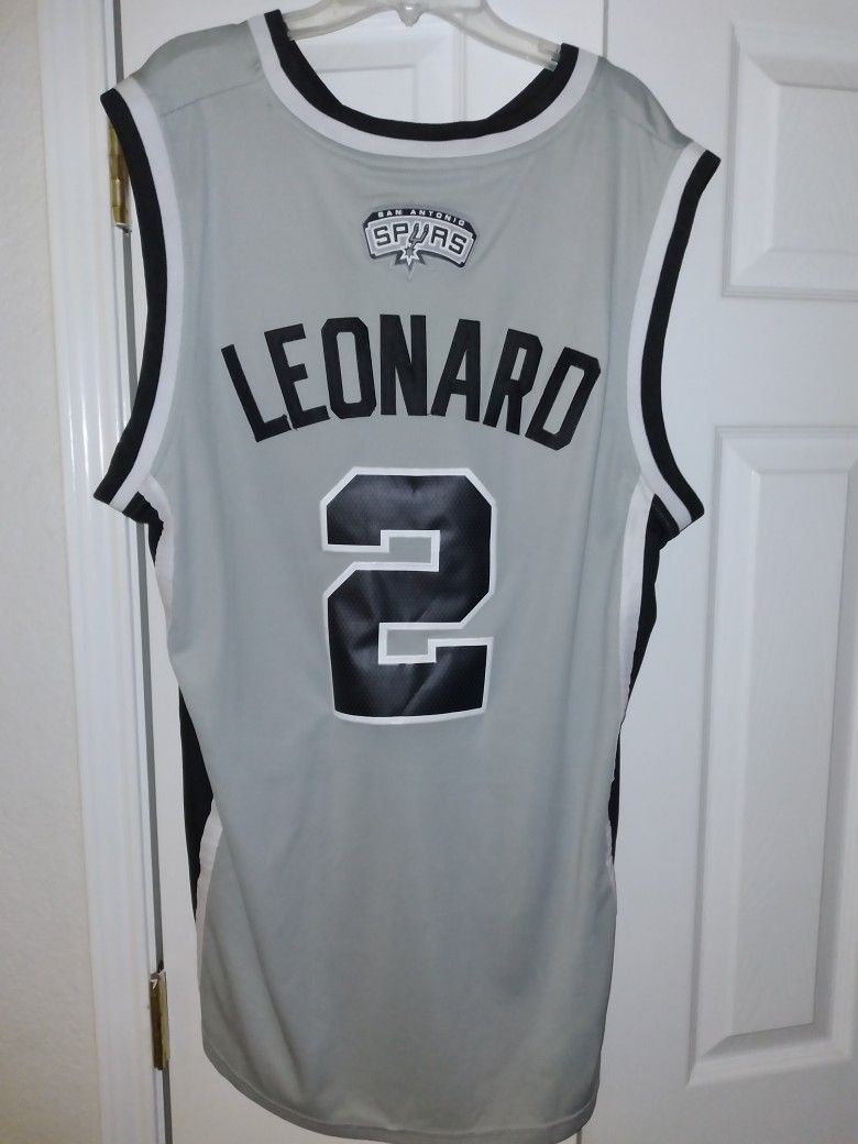 San Antonio Spurs Kawhi Leonard Jersey Size Lg Excellent Condition