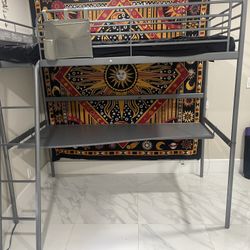 IKEA Loft Bed With Desk Under Twin Size (qty 2)