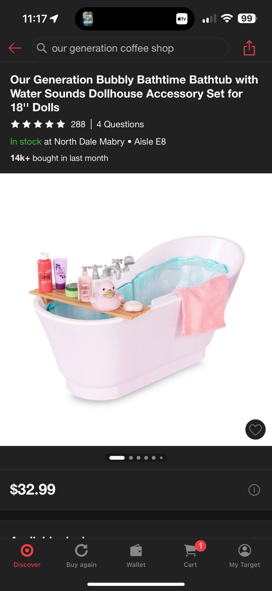 Our Generation Bubbly Bathtime Tub
