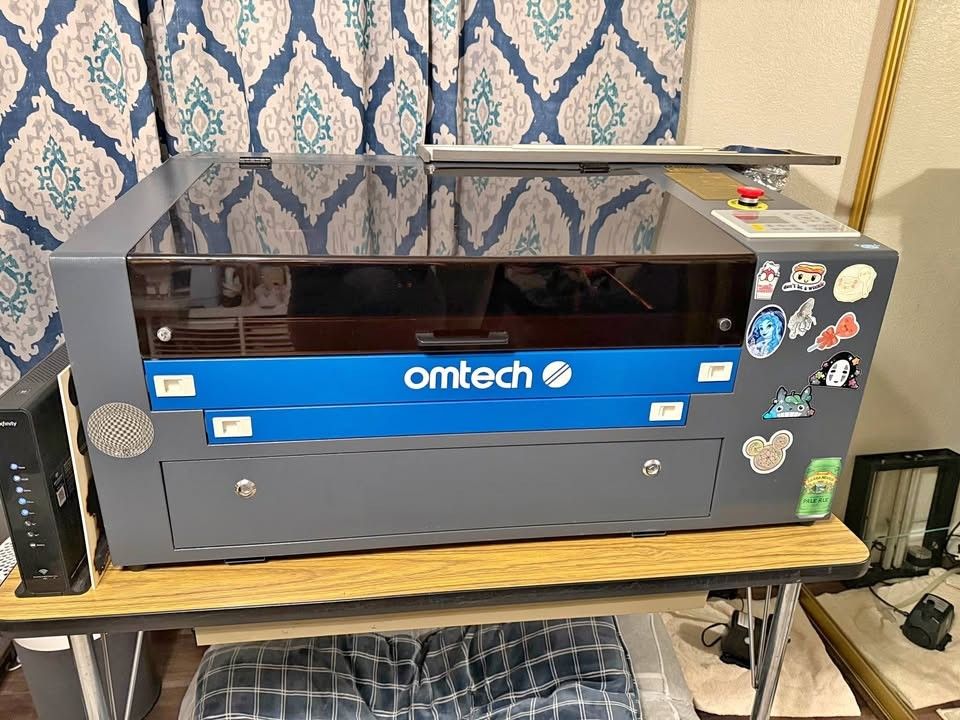 OMTech Laser Engraver Cutting Machine 12” x 20” with Rotary Axis