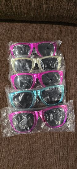 Kids 5-Pack Colorful Wayfarer-Style Sunglasses