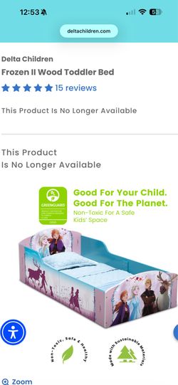 Frozen II Wood Toddler Bed