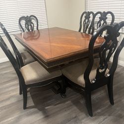  Farmhouse Dining Table & 6 Chairs