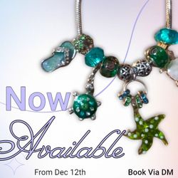 Beach Lovers Beautiful Handcrafted Coastal Design Charm Bracelet