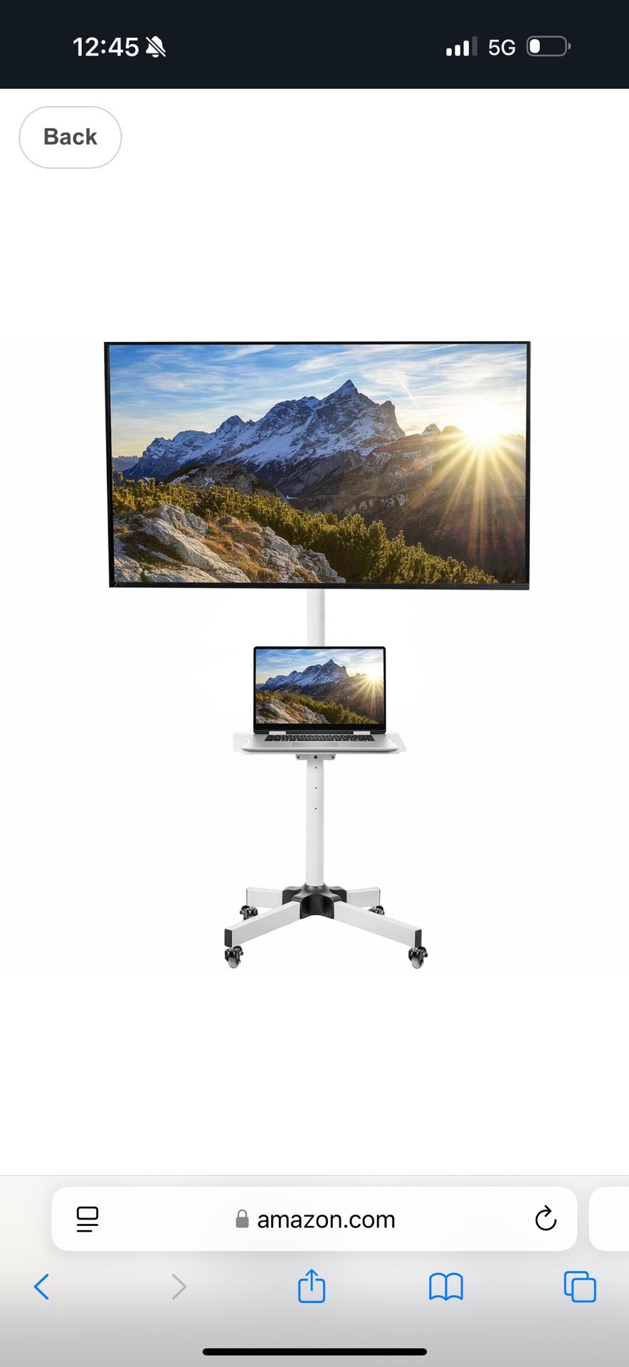 VIVO Mobile TV Mount for 13 to 60 inch Screens