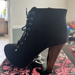 Black Booties Heels