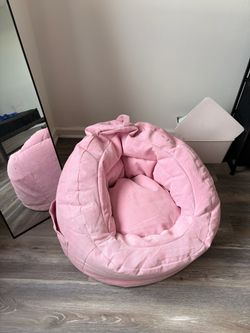 Pink Corduroy Bean Bag Chair