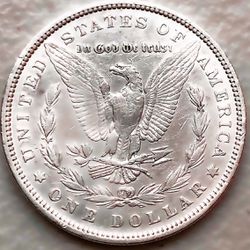 1882 AU MORGAN SILVER DOLLAR 90% $1 COIN US #I172