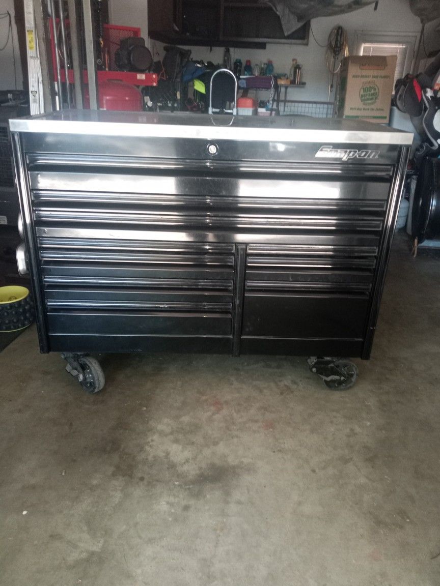 Snap On Box With Topper And Full Of Snap On Tools