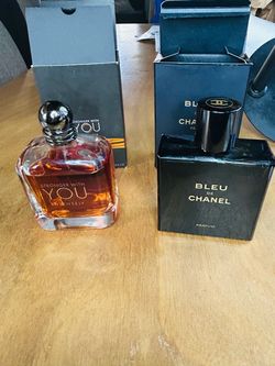 Armani SWY Intensely & Bleu de Chanel Parfum pair Set