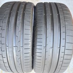 TWO TIRES 285/35/23 Continental Sport Contact6 Like New With 80-90% Left Good Deal 