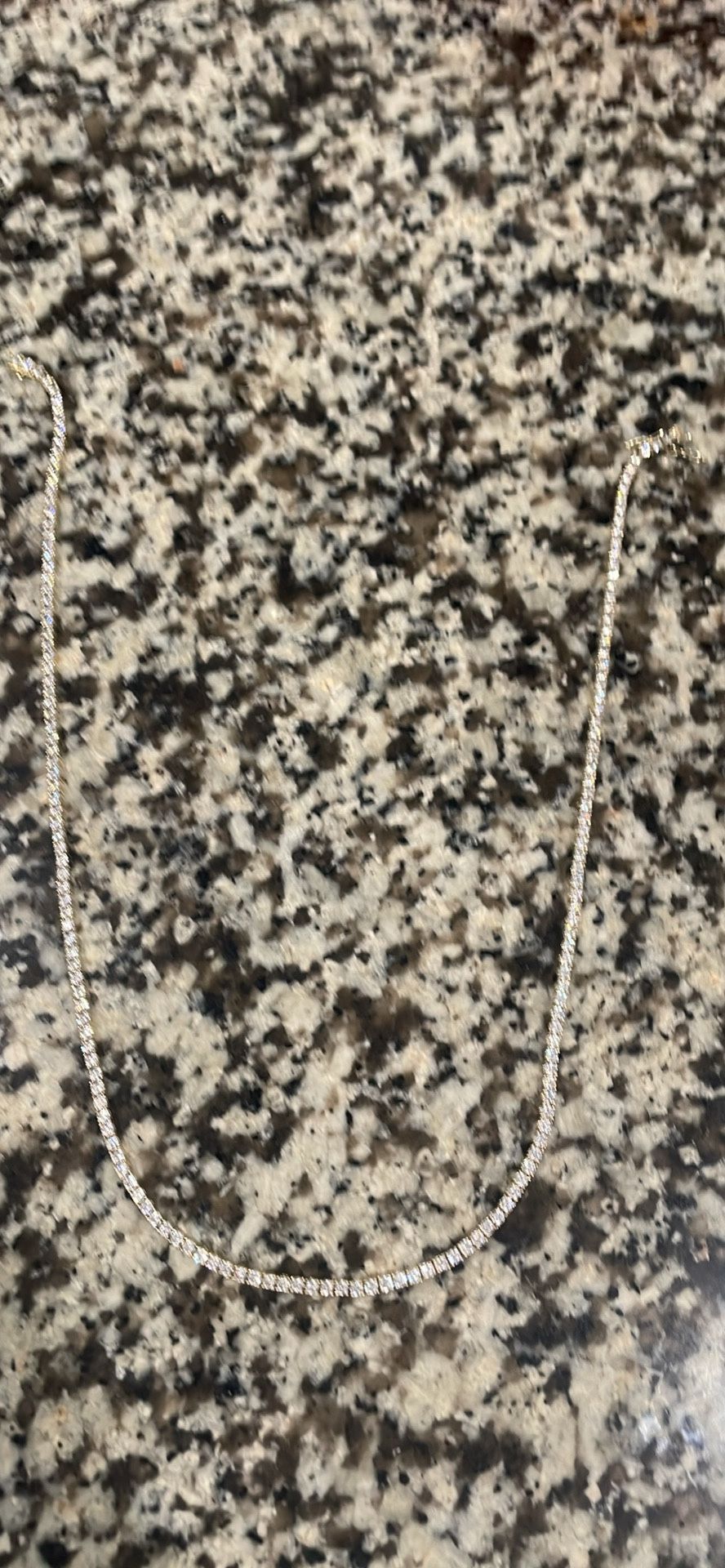 5 ctw Round Lab Grown Diamond Four Prong Tennis Fashion Necklace