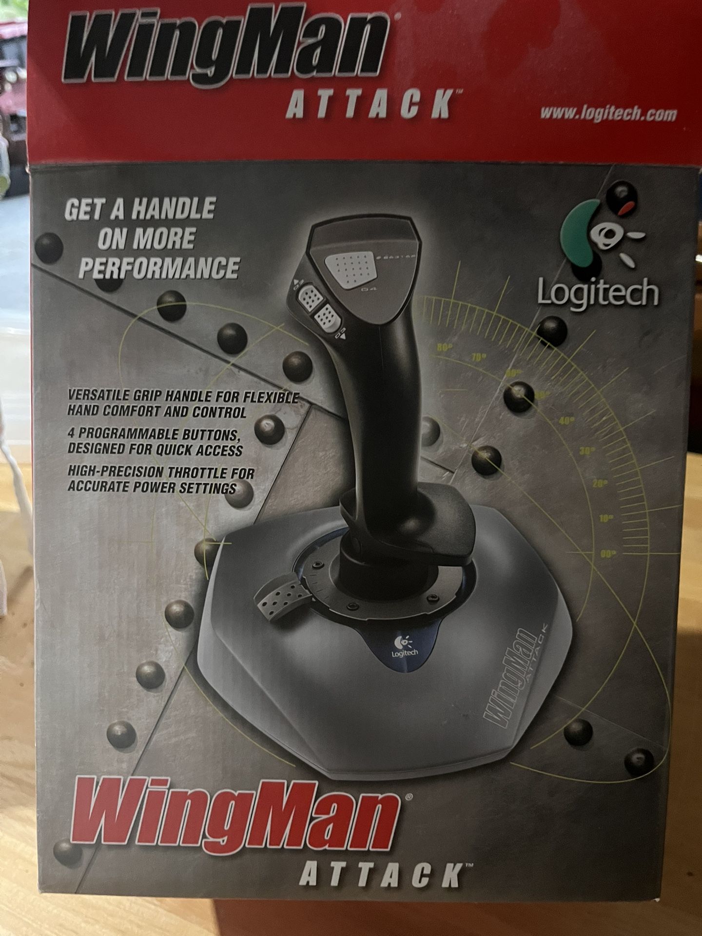 Logitech Wingman Attack Joystick Controller New