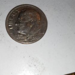 2005 D-dime With The Five On The Date Barely See It Double Stamped On Both Sides And Off Center