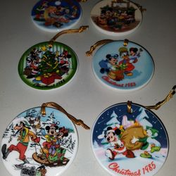Vintage Danbury Mint Christmas Disney Ornaments All For $50