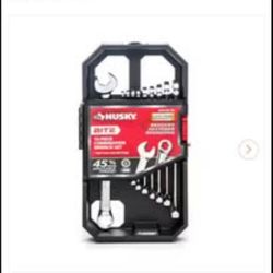 Husky BITE Metric Combination Wrench Set (10-Piece)