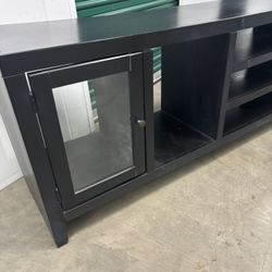 Console Table With Shelving And Glass 