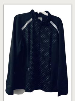 Ideology~Believe In Movement~ Fitness~Zip Top~Blk/white~