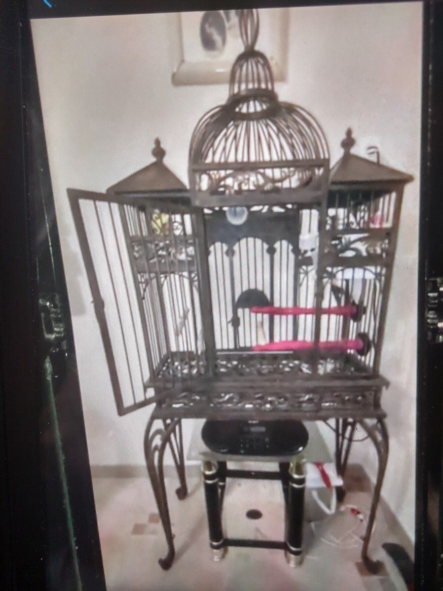 Custom Made Raw Iron Bird 🕊️ Cage 