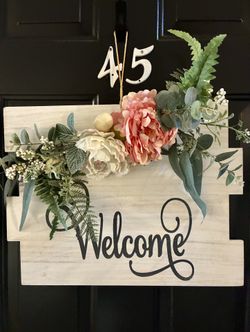 Welcome Spring Sign/Front Door Decor