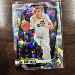 LAURI MARKKANEN JAZZ PRIZM PANINI NBA SPORTS CARD!