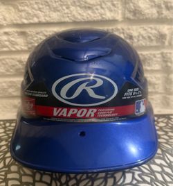 Rawlings Vapor Open Face MLBH NOCSAE Batting Helmet Blue 6 1/2-7 1/2