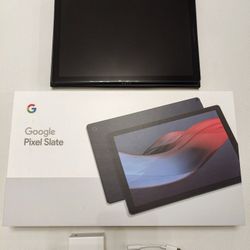 3-Piece Set: Google Pixel Slate - 64 GB with Brydge Keyboard & Poetic Case