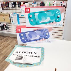 New Nintendo Switch LITE Handheld Gaming Console - 90 DAY WARRANTY - $1 DOWN - NO CREDIT NEEDED 