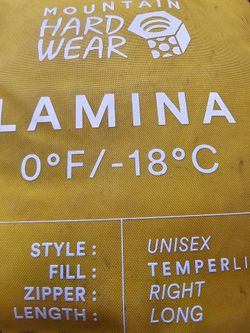 Mountain Hardwear Lamina 0°F Sleeping Bag
