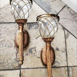 Home Interiors Sconces Doradas 