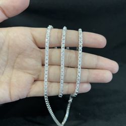 .925 Sterling Silver Mens Womens Diamond Cut Round Box Link Chain Necklace 24"