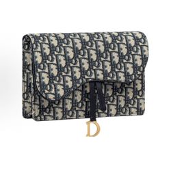 DIOR Saddle Classic Old Flower Full Print Detachable Metal Chain Oblique Embroidery Fabric Saddle Bag(157)27