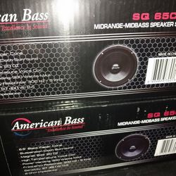 New Pair Of American Bass 6.5s