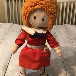 Vintage Knickerbocker 1982 Annie Plush Doll Sandy Dog In The Pocket 