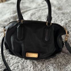 Marc Jacobs Black leather satchel/ crossbody