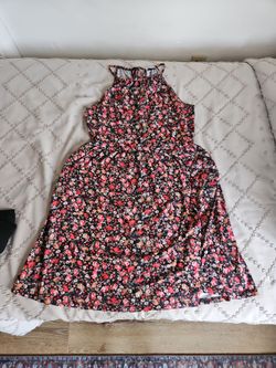 Floral halter dress