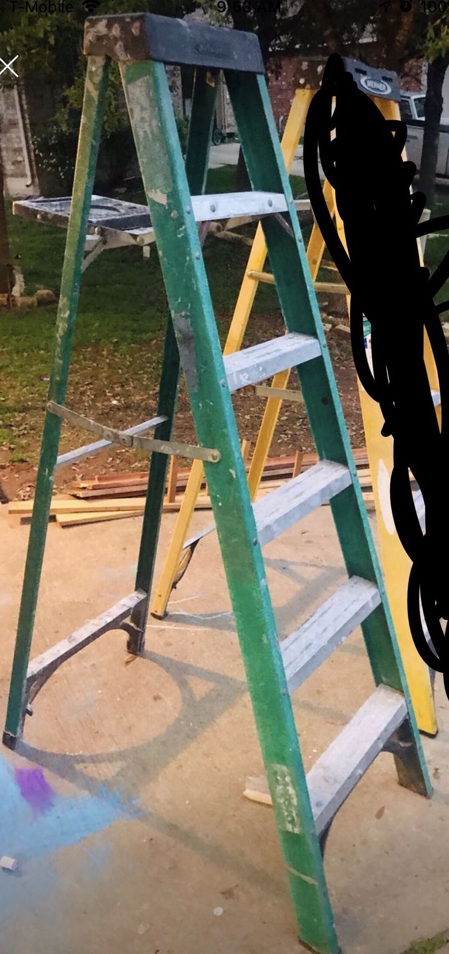 6 ft. Fiberglass Ladder - Brand is Husky