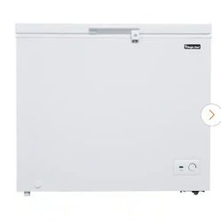 Chest Freezer 8.7 Cu Ft LED Interior Light Manual Defrost WHITE Magic Chef