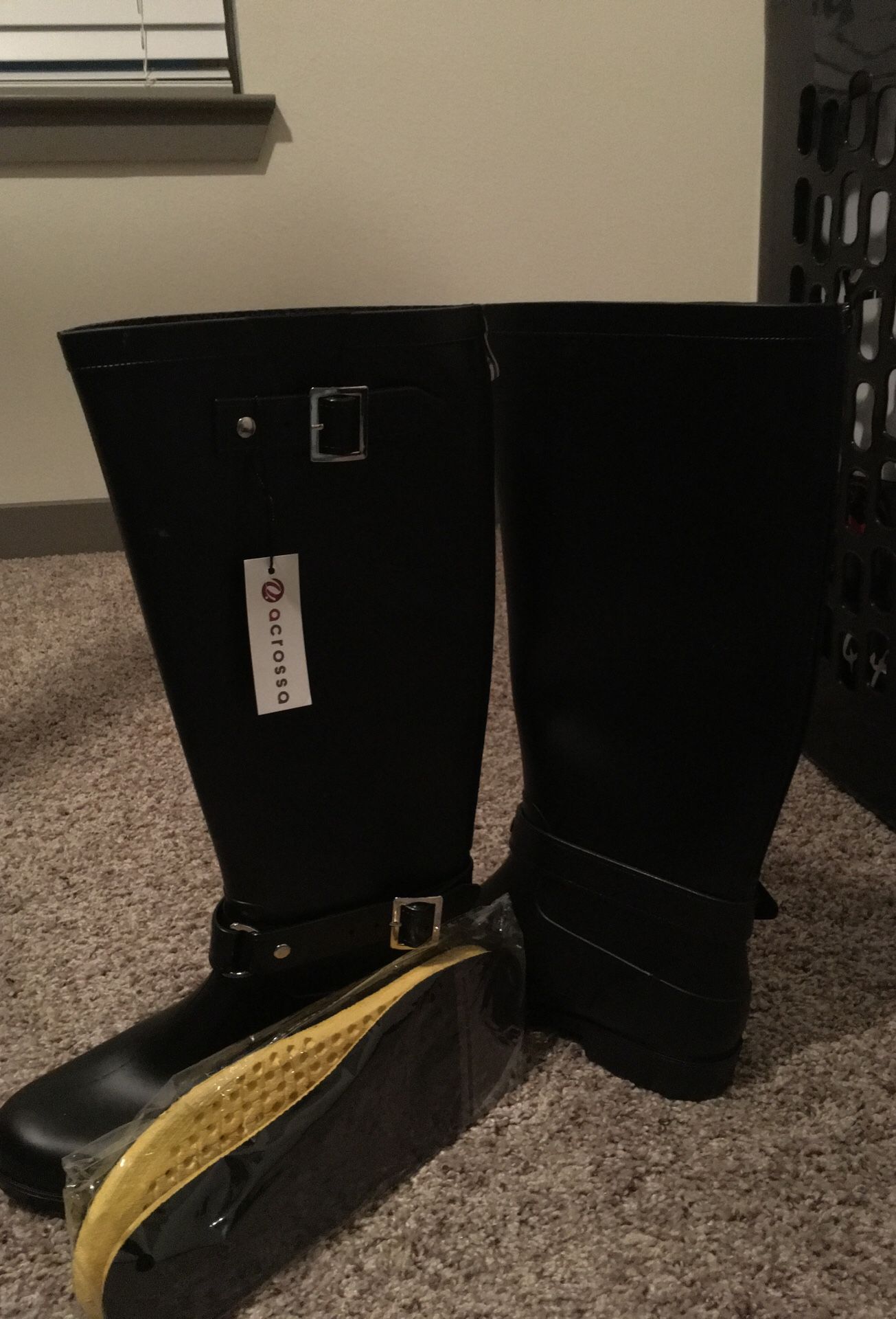 Brand new black Rain boots